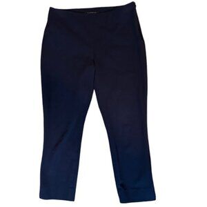 Elie Tahari Dark Blue Cropped Low Rise Stretchy Pants - Size 4